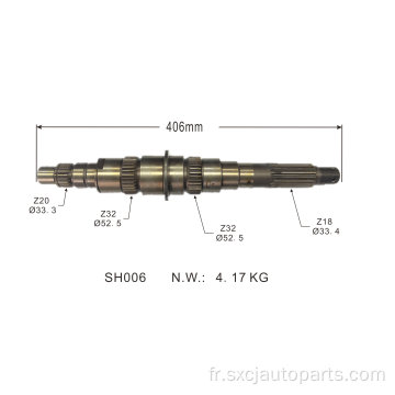 Arbre de vitesse de transmission des pièces automobiles pour OEM ME601030 / 43231-45000 et pour Mitsubishi 4D31 / 4D32 PS100 FE111